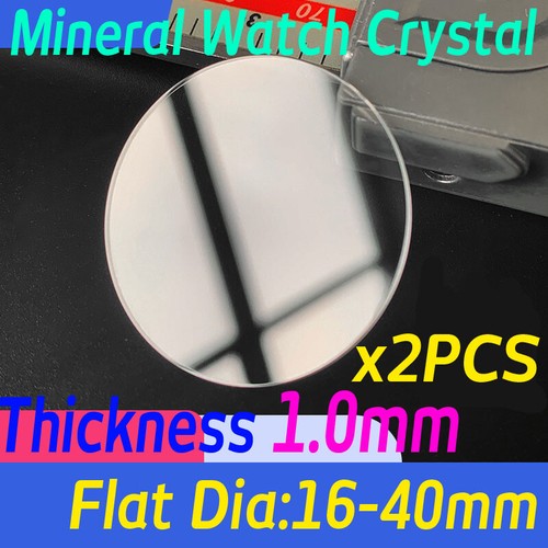 2pcs flat round 1mm watch - round,