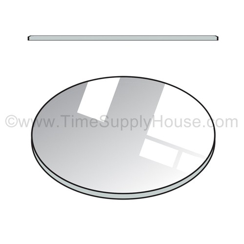 Round 50mm thick flat watch - round, 1.50mm