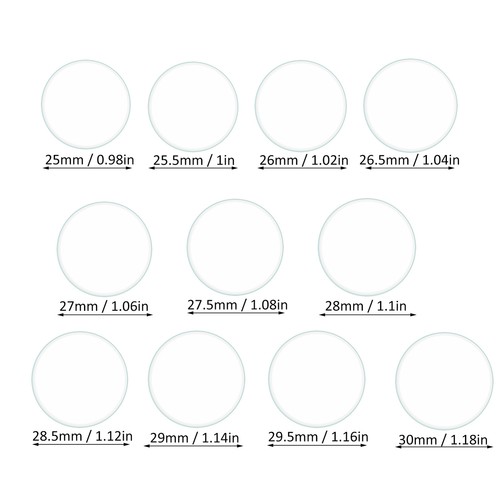 11pcs watch glass crystal - 11pcs/watch,