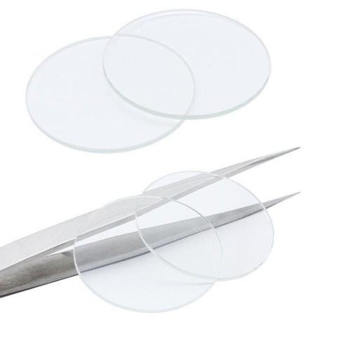 2pcs 0mm flat round watch - 3.0mm,