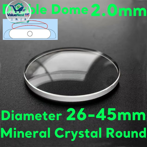 Double dome 0mm round - double, 2.0mm
